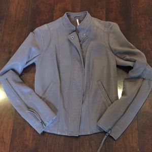 Free people lined jacket size 0 purple gray